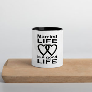 Married Life is a Good Life Dual Colour Mug